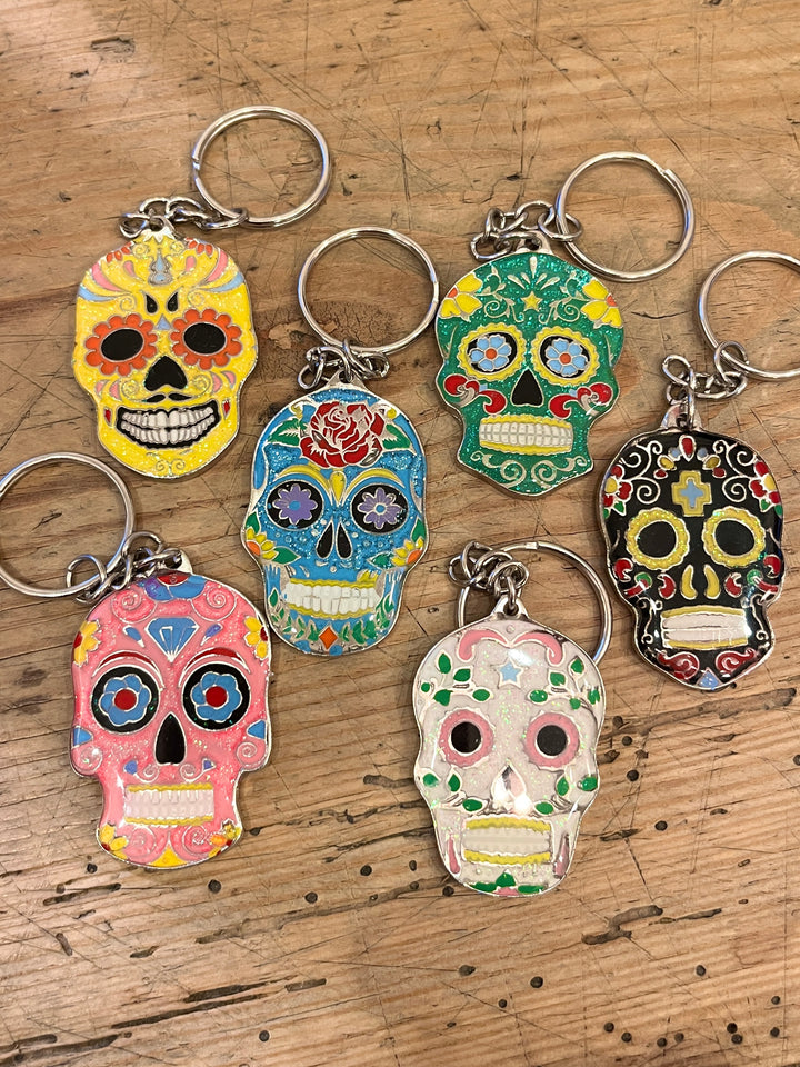 Dia de los Muertos Calavera keychain