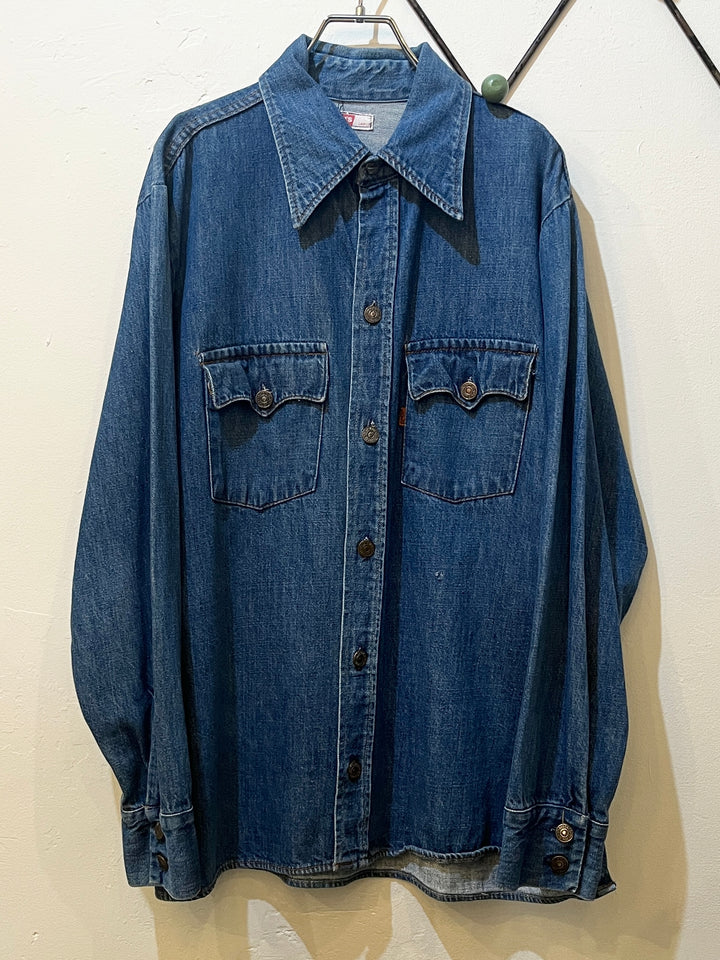 1970s "Levi's" denim bush jacket