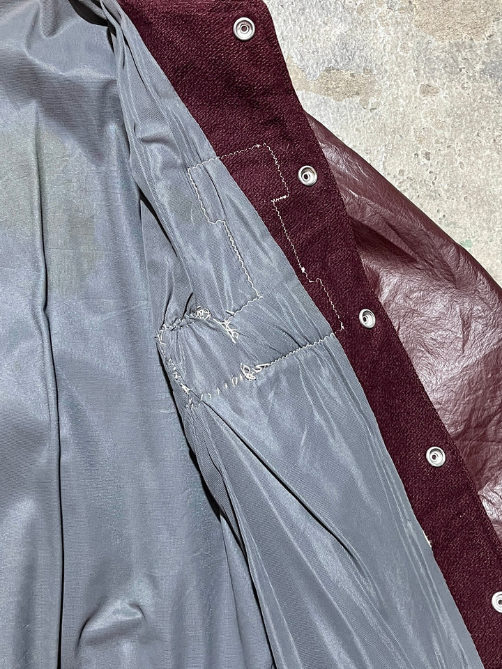 1950-60s vintage burgundy stadium jacket