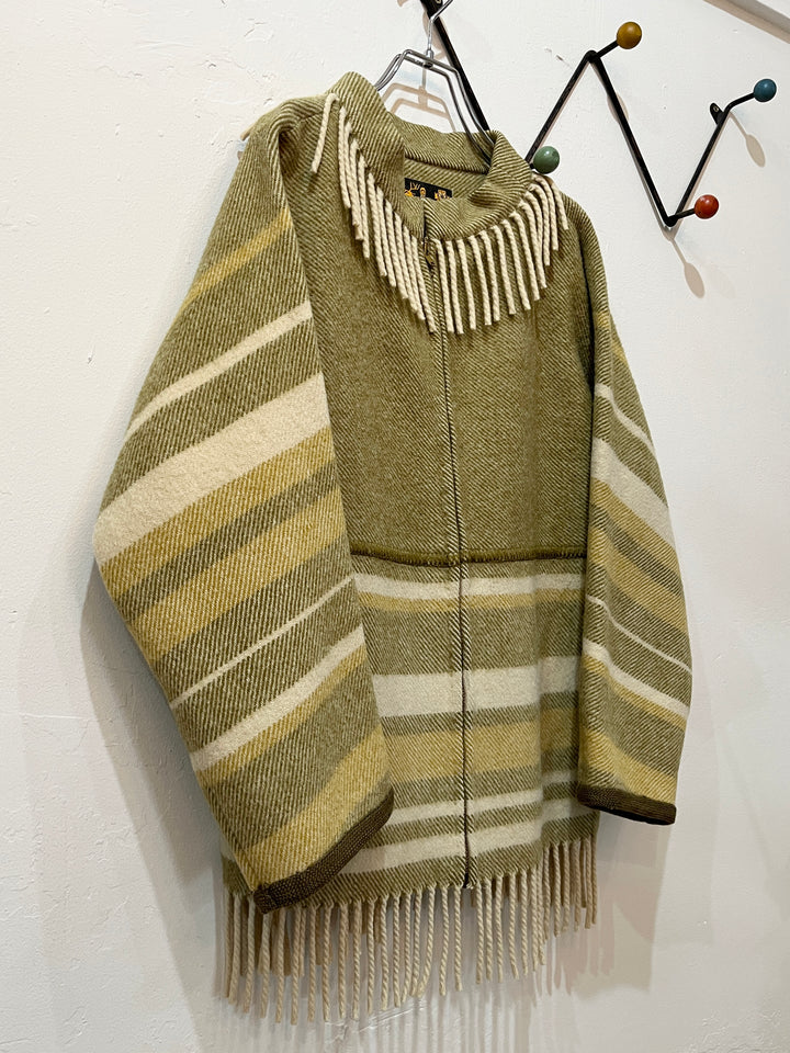 1960s Norway made "LAPP LANDER" fringe wool jacket