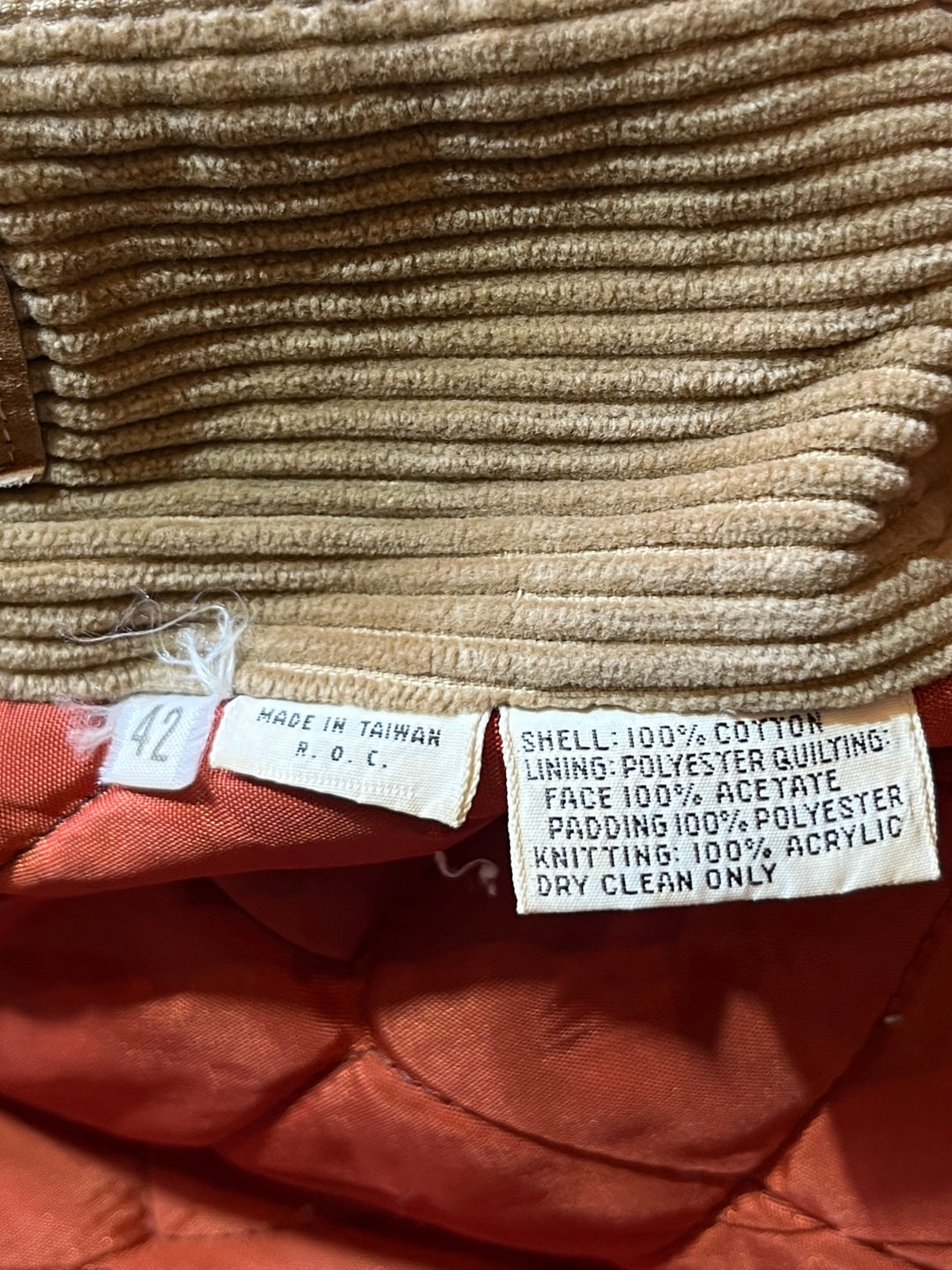 1970s corduroy hunting design blouson