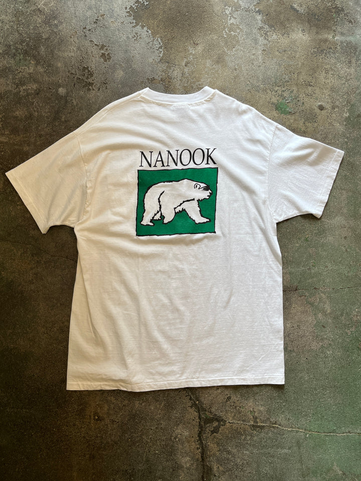 1990s USA made "NANOOK" graphic pocket T-shirt