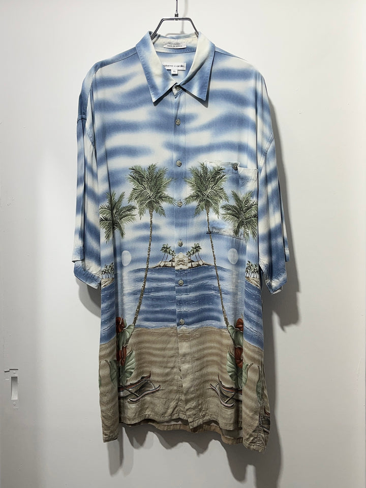 1990s "pierre cardin" resort print s/s shirt