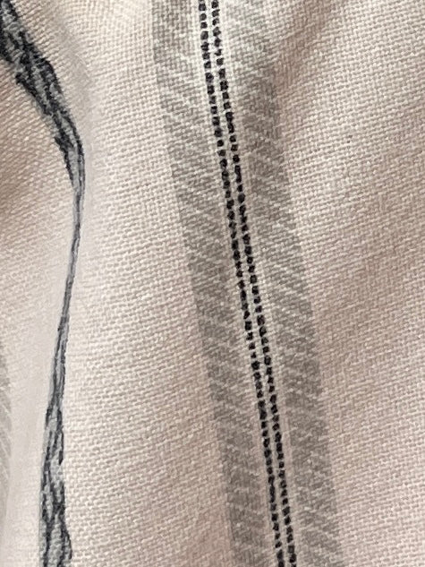 1990s pink × gray stripes s/s shirt