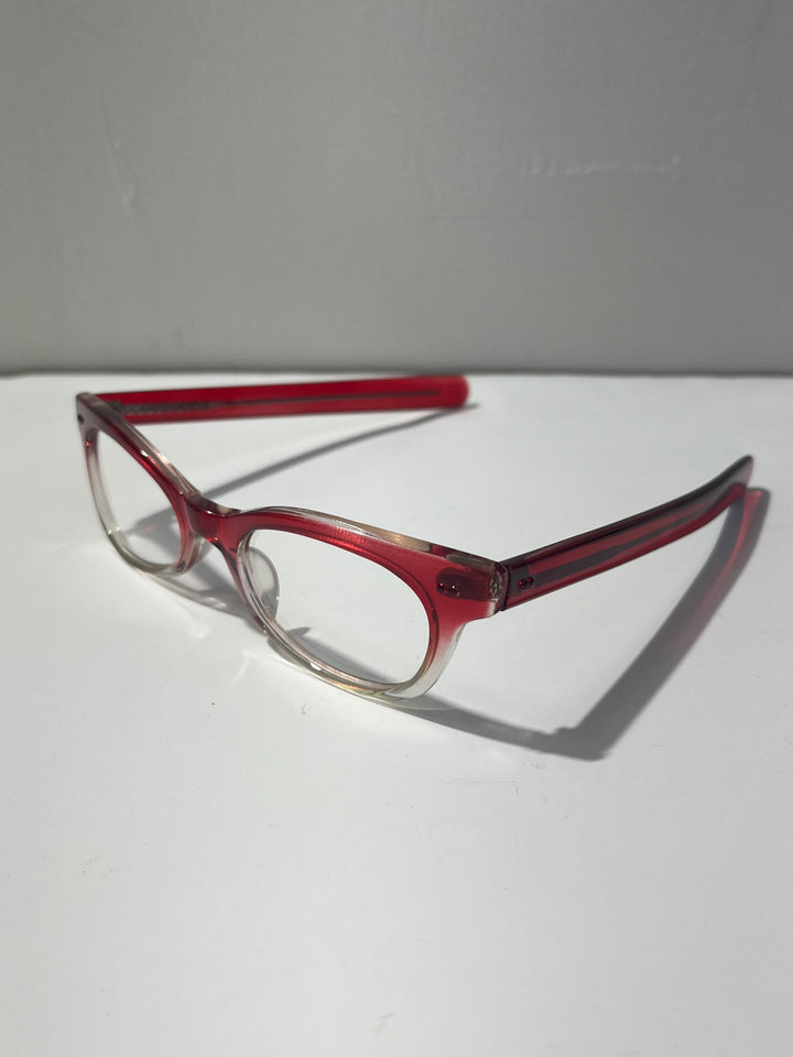 1990s dead stock sunglasses gradation red × clear
