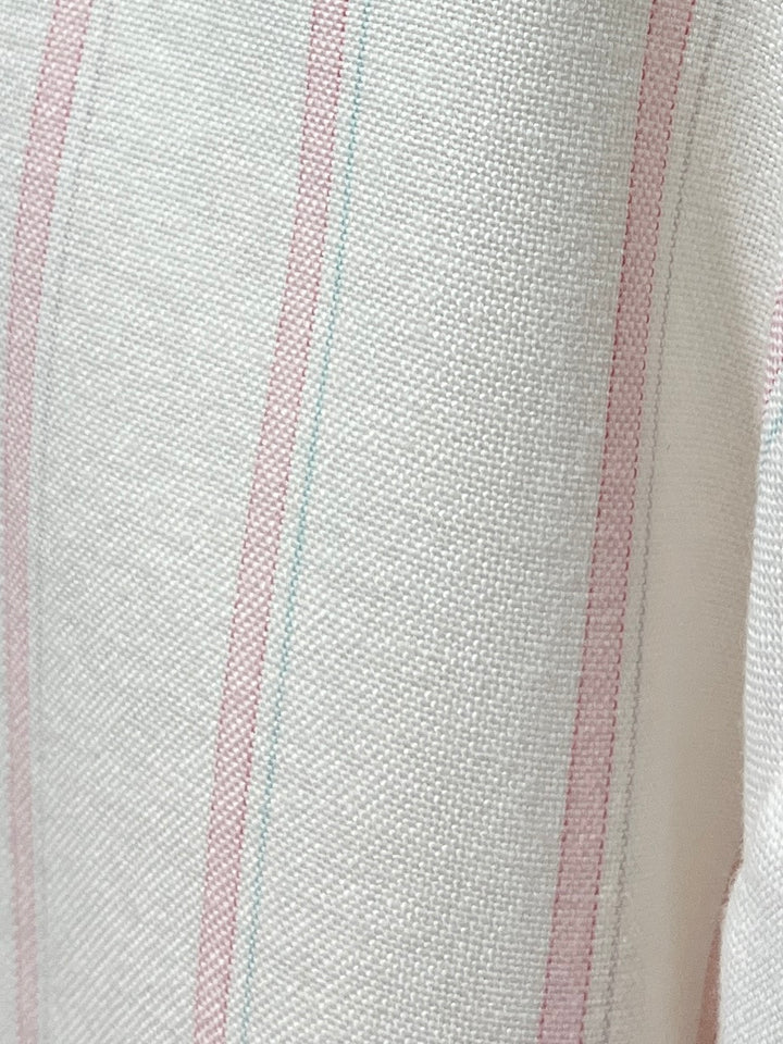 1980-90s USA made pale pink stripes s/s shirt