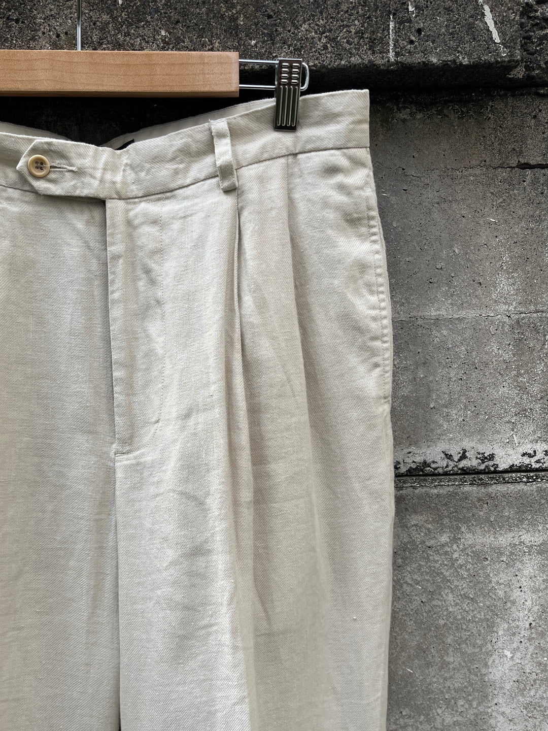 1990-00s "BANANA REPUBLIC" linen slacks