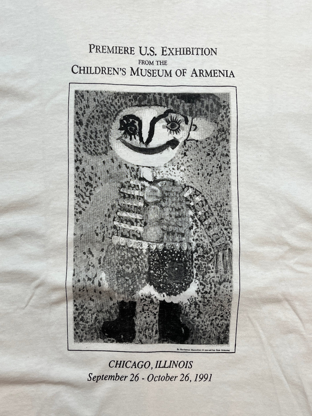 1990s  USA made children's museum of Armenia art T-shirt