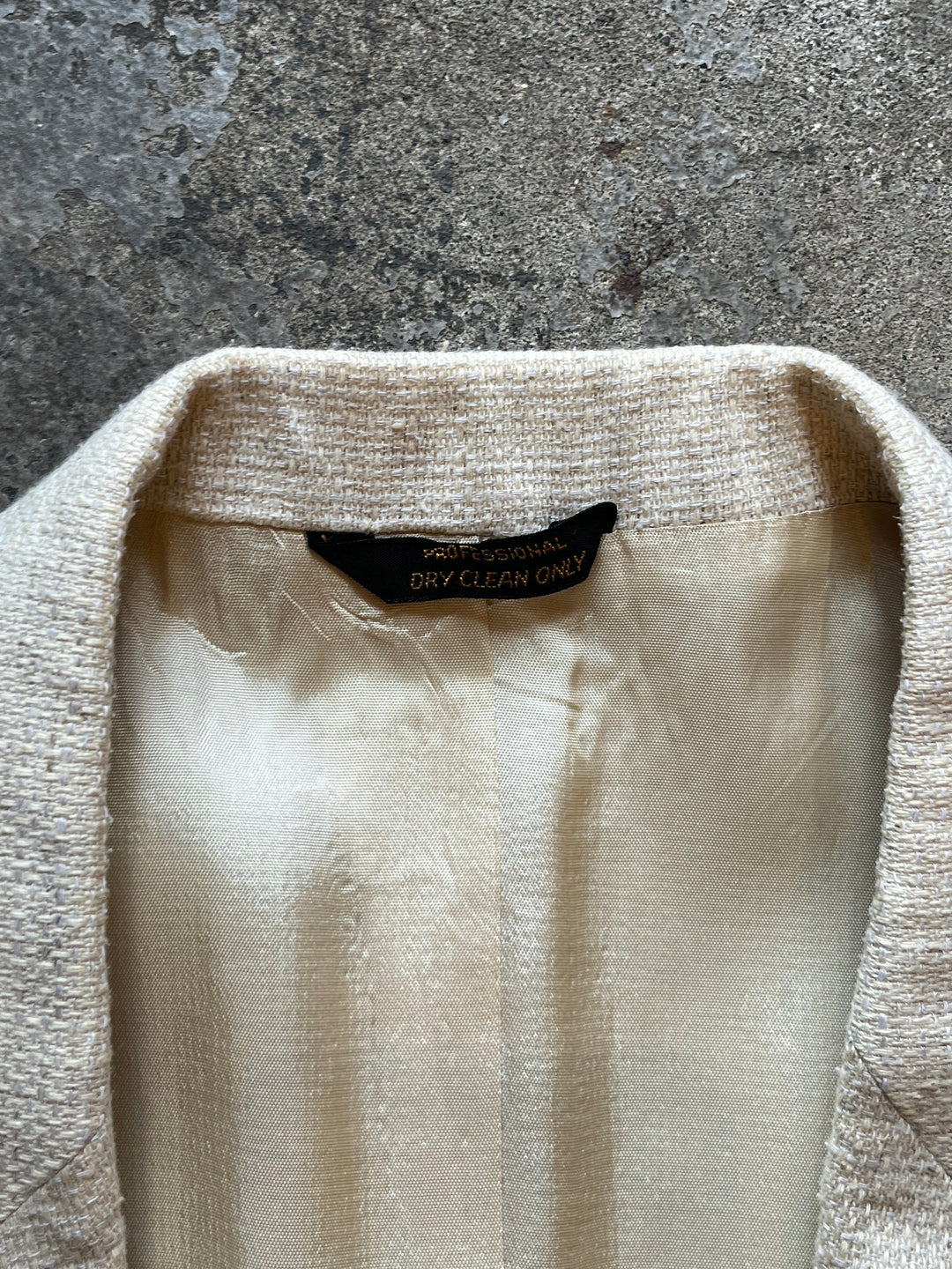 1970s "Levi's" ecru linen brend tailored jacket