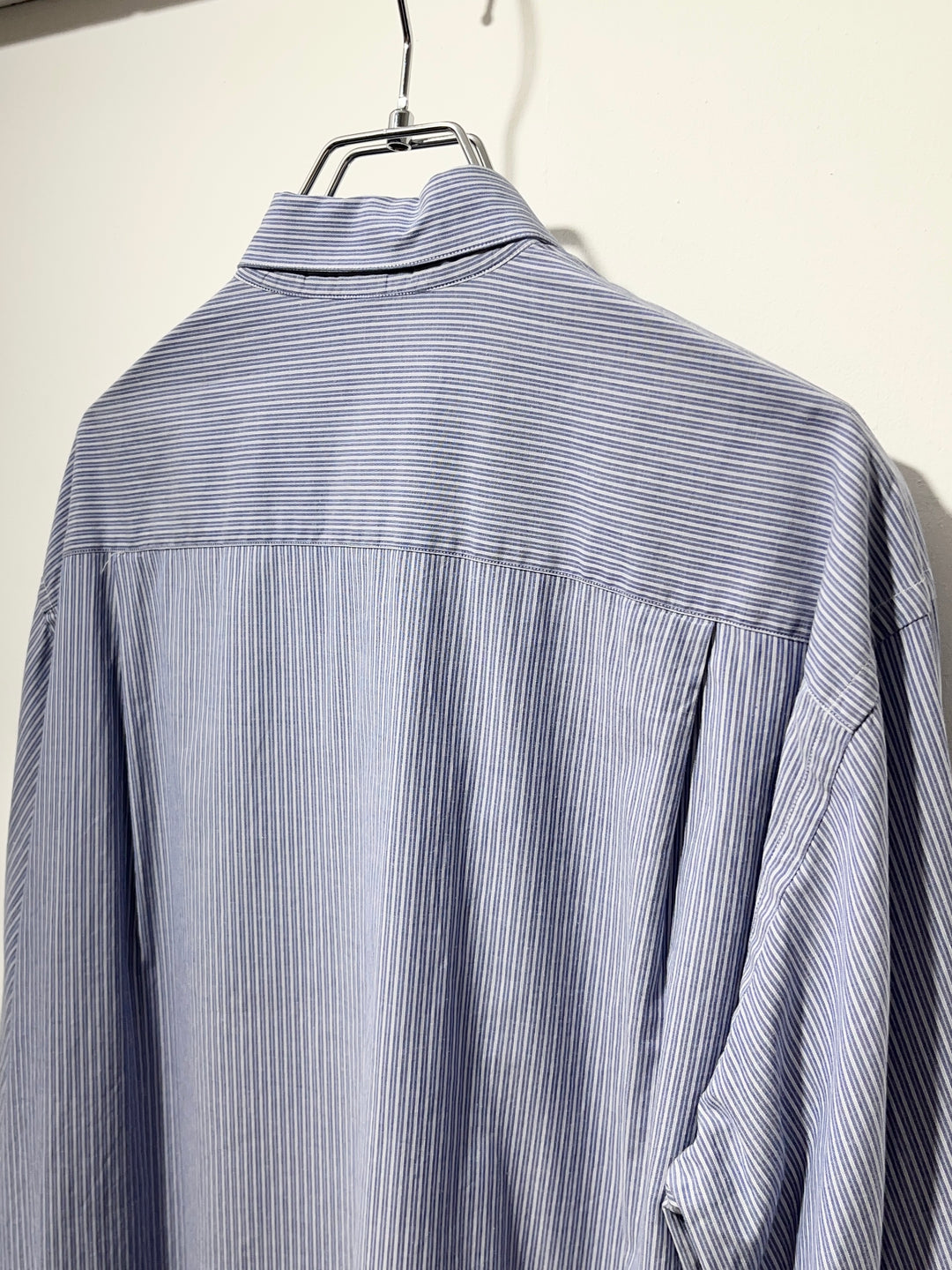 1980-90s ITALY made "GIORGIO ARMANI" pin stripe dress shirt