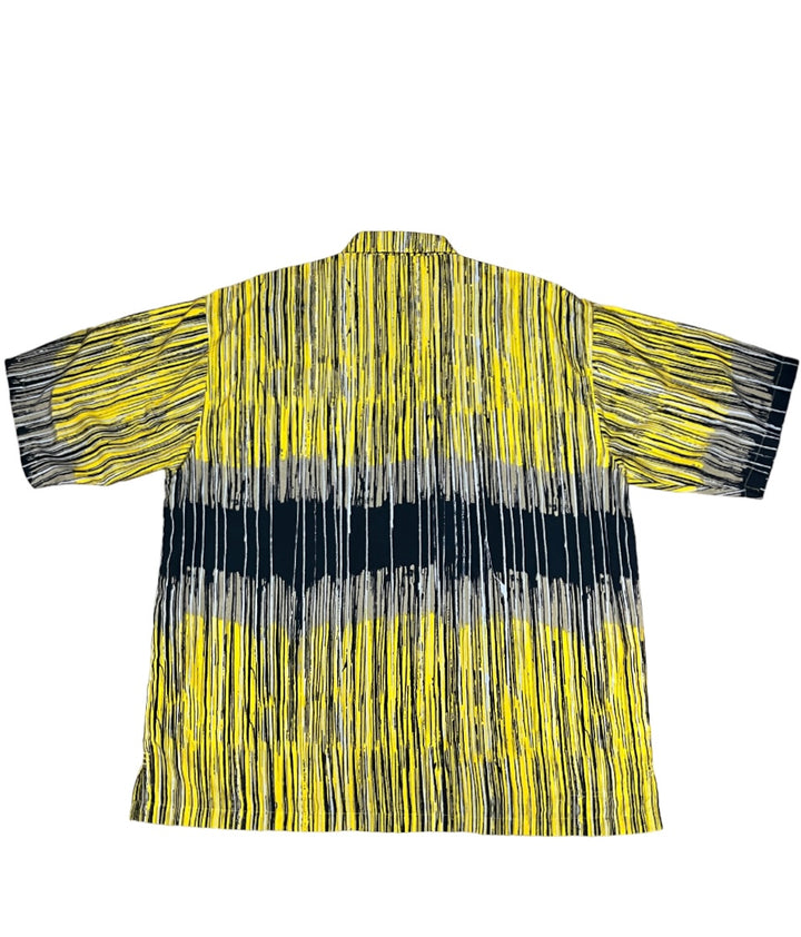 "PNB NATION" abstract pattern big shirt