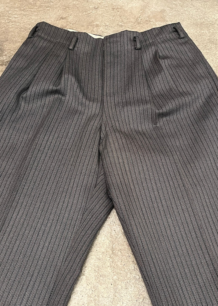 1960s gray stripe slacks