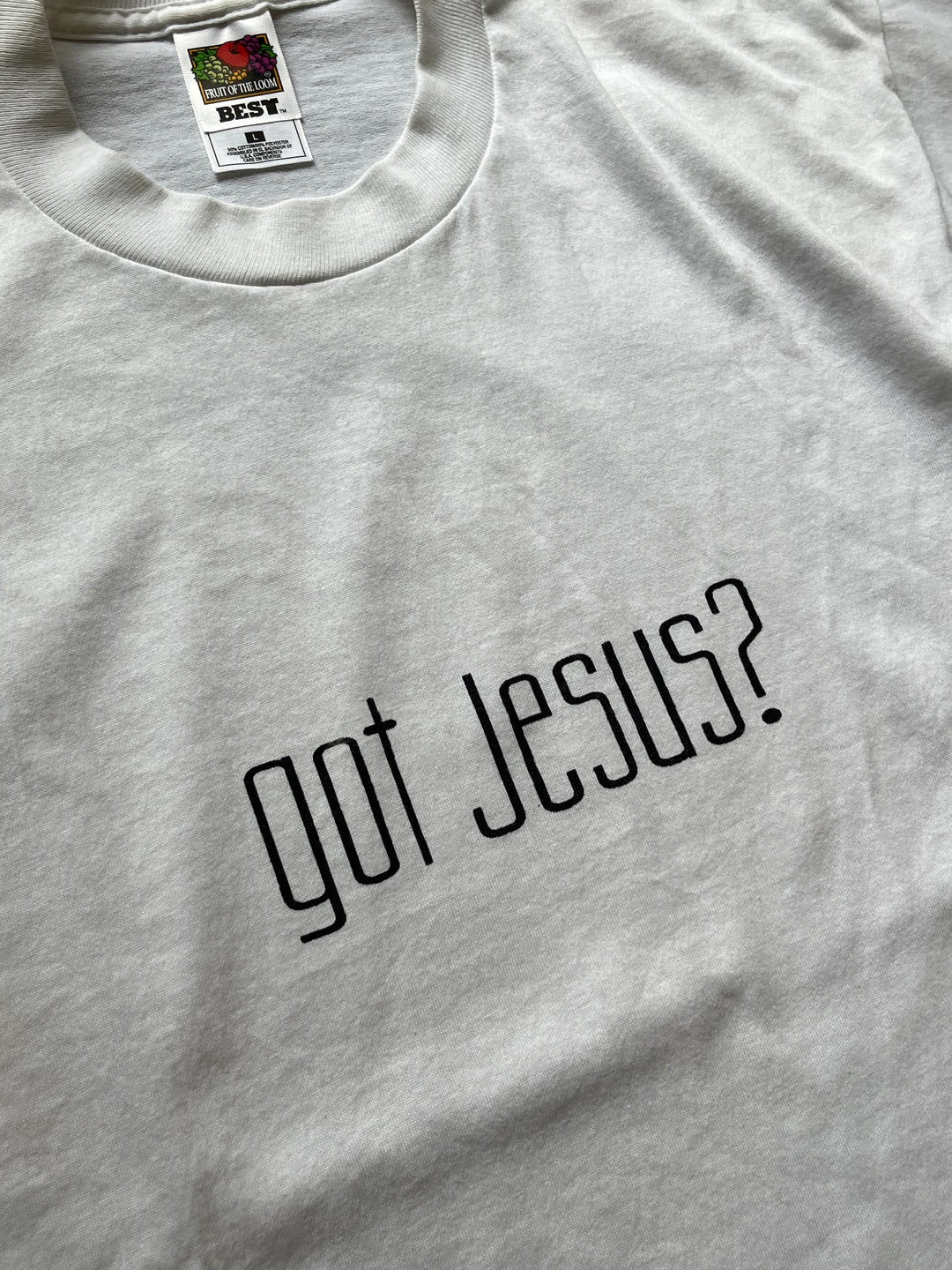 1990-00s got Jesus? message T-shirt