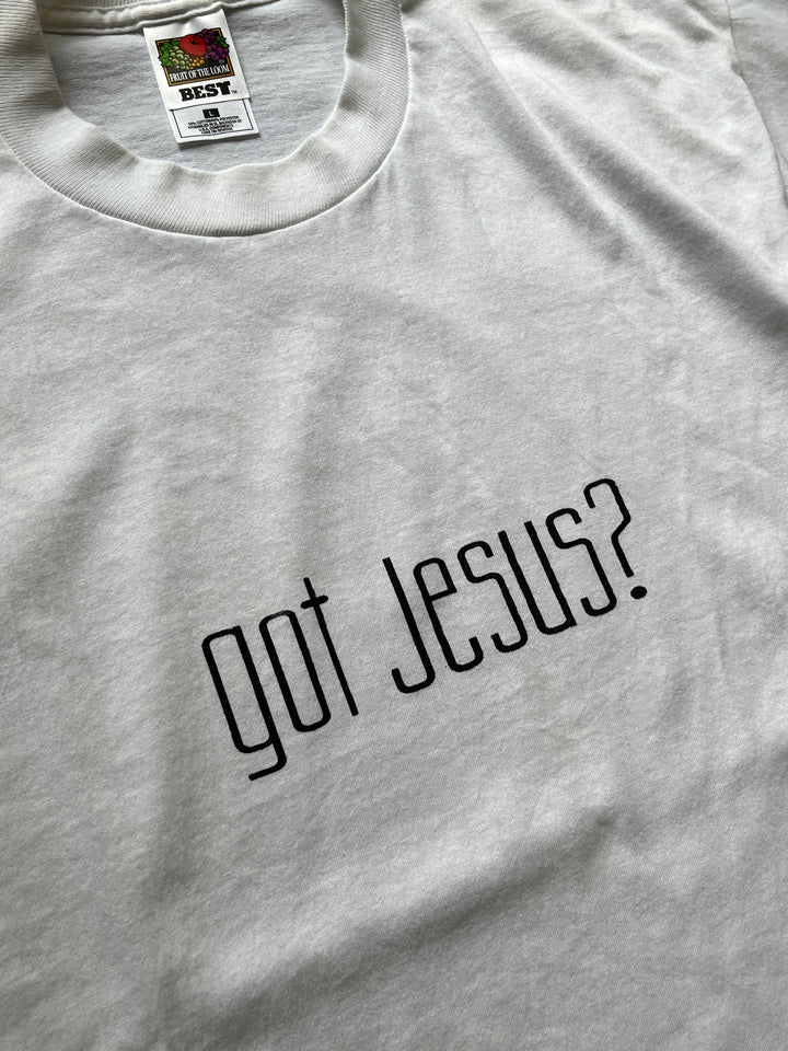 1990-00s got Jesus? message T-shirt