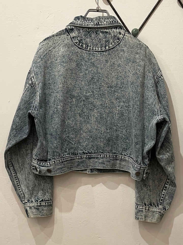 1980s chemical wash denim jacket