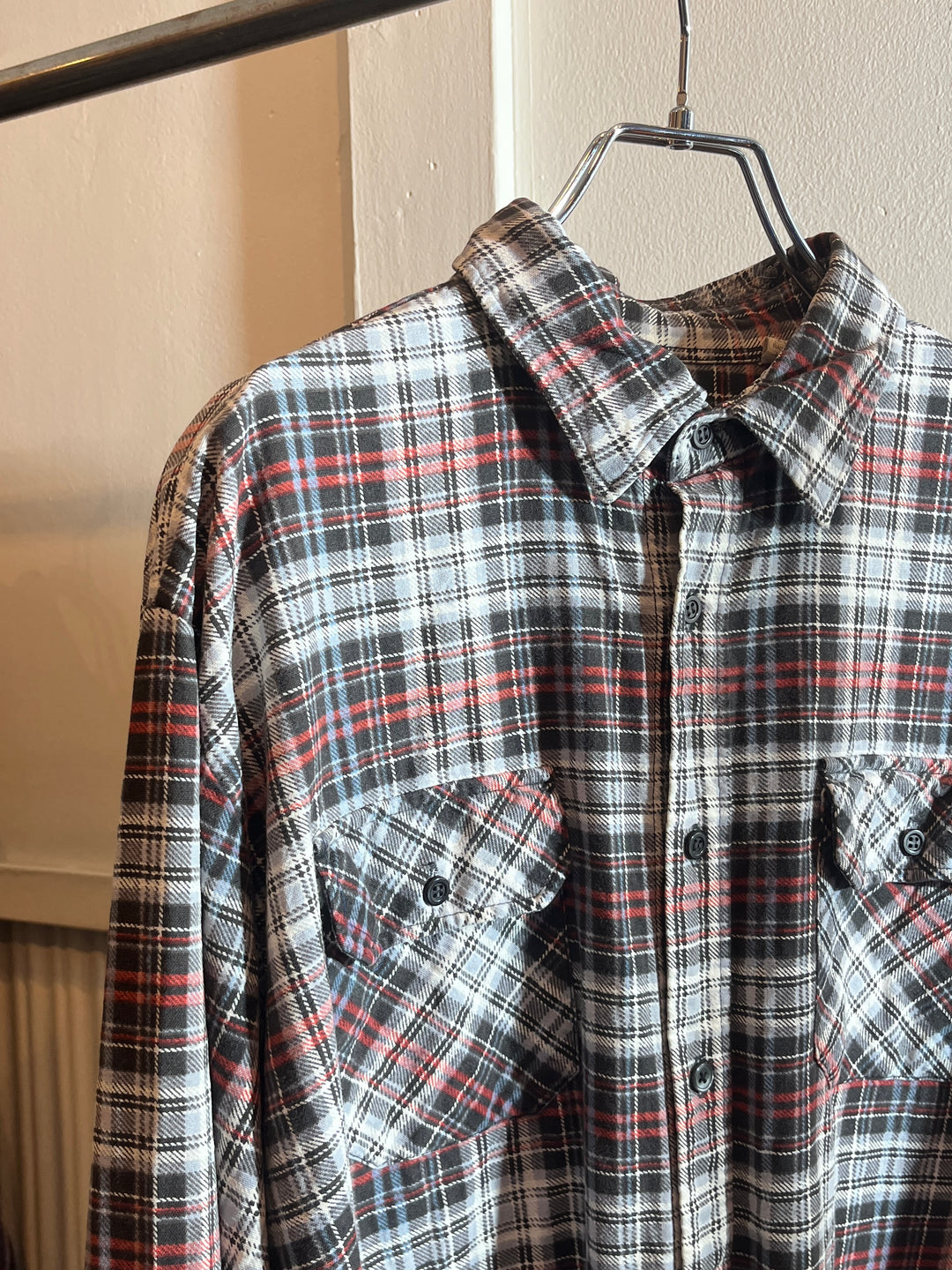 1990s POLAND made "Dickies" checkered flannel shirt