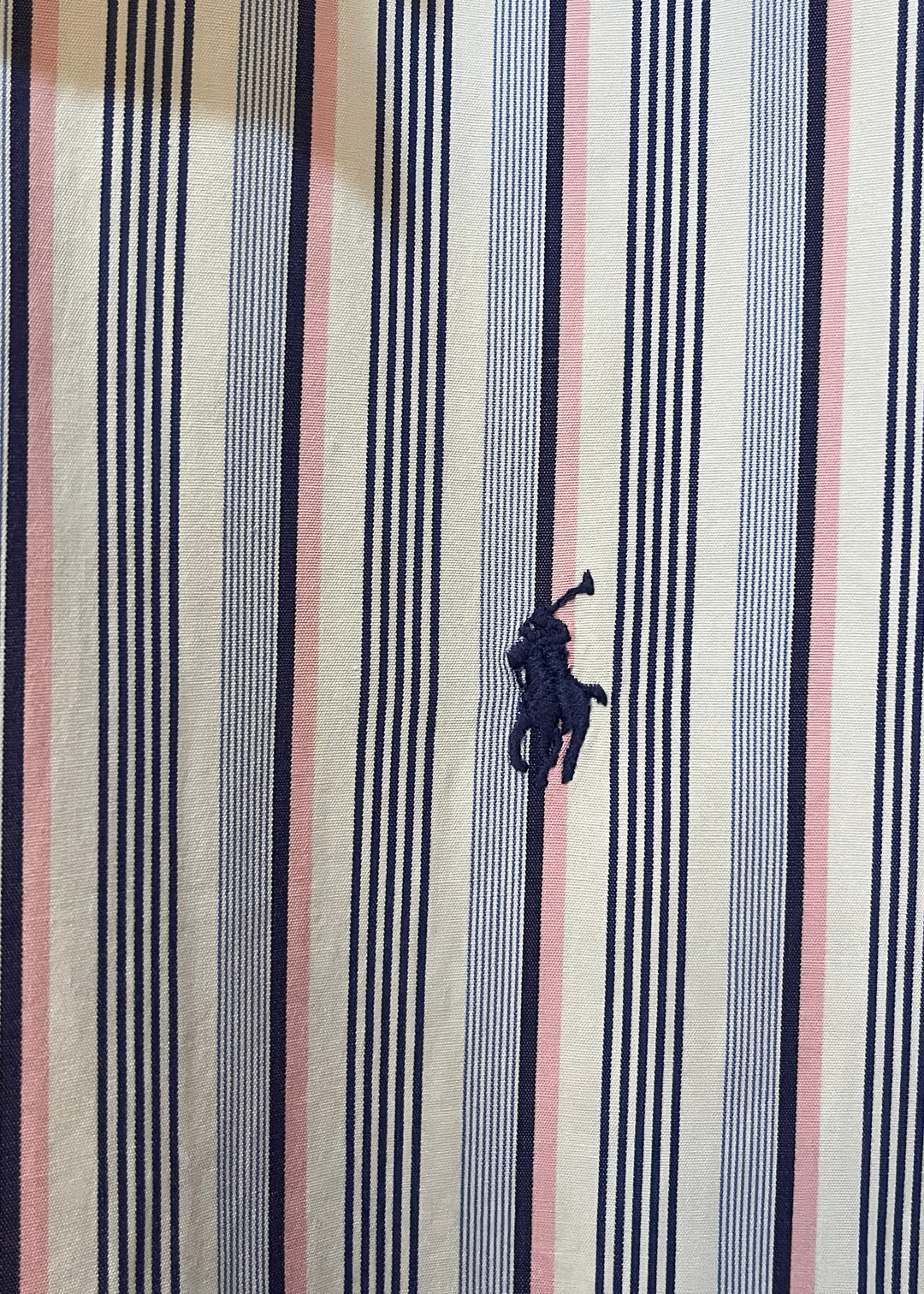 1990s "Ralph Lauren" multi color stripe B.D shirt -BLAKE-