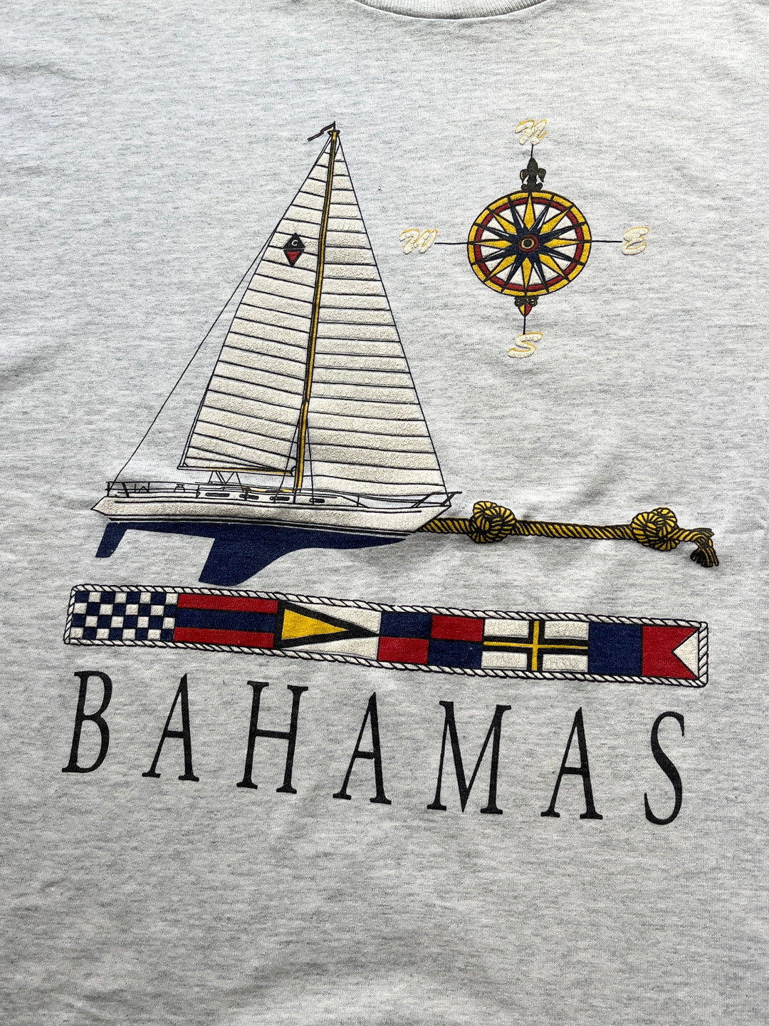 1990s USA made Bahamas sailboat souvenir T-shirt