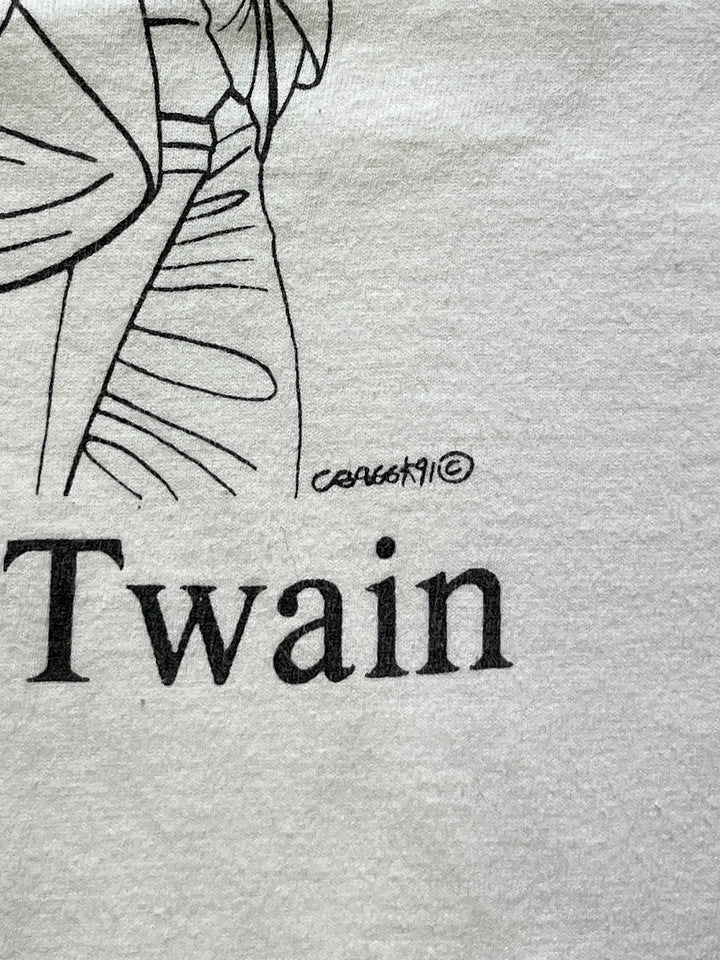 1990s Largely Literary Mark Twain art print T-shirt