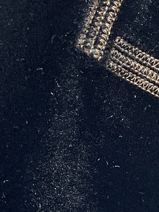 1980-90s ITALY made "FENDI" black velour tops