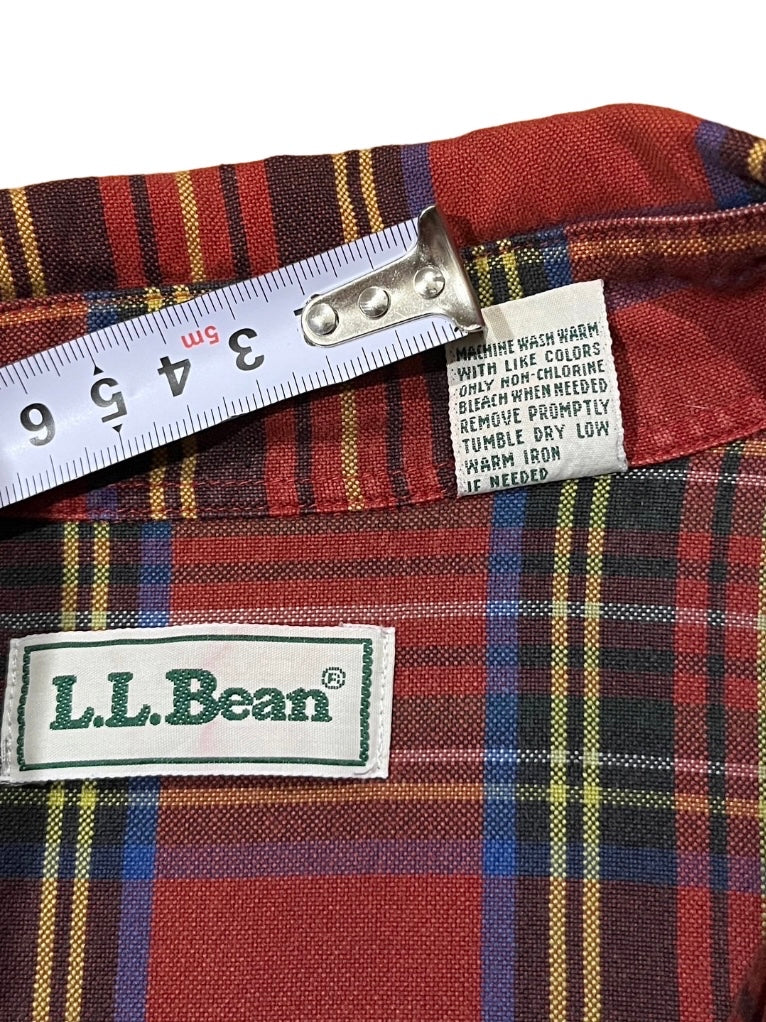 "L.L.Bean" tartan checked B.D shirt