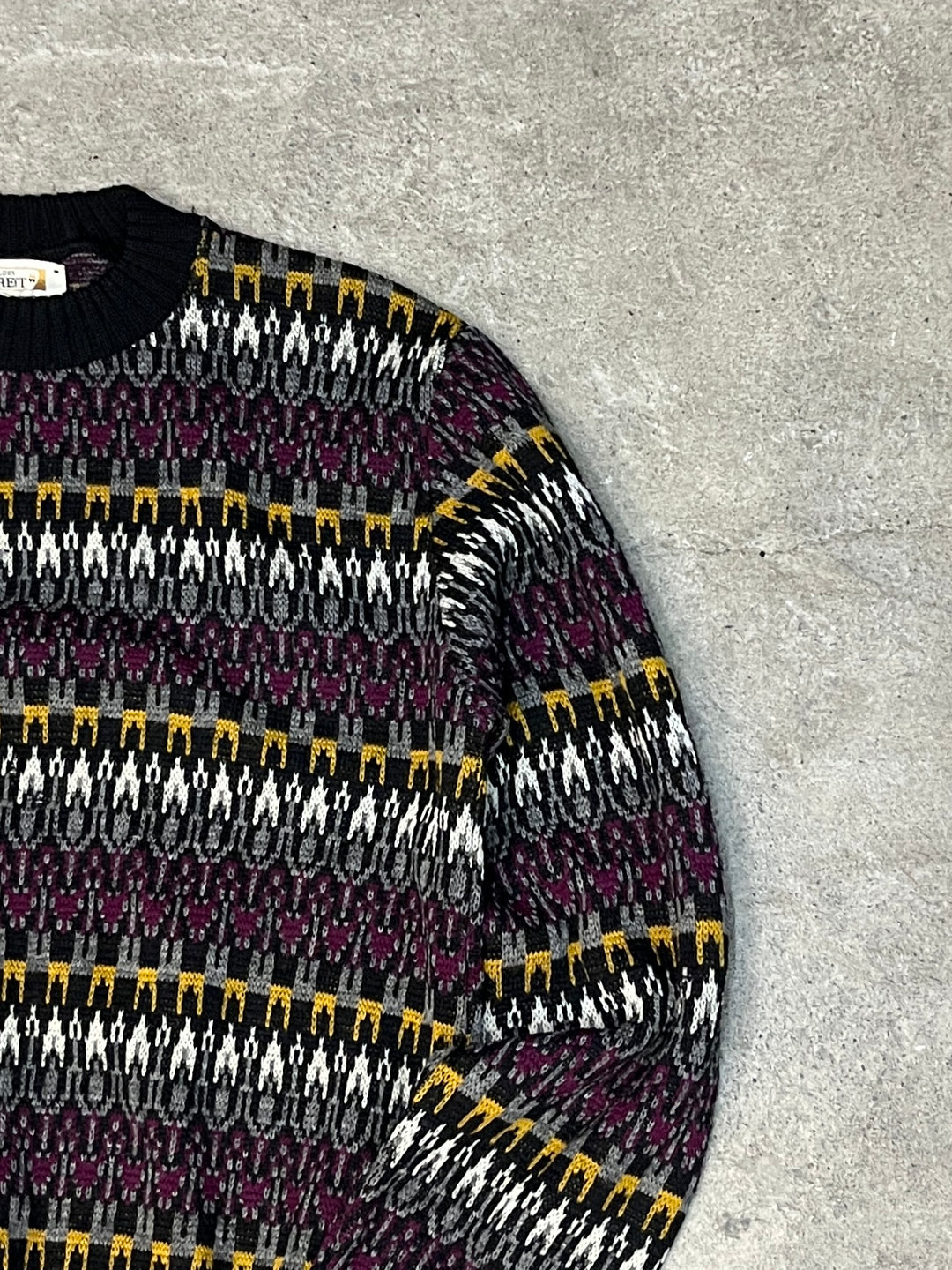 1960-70s "BRENT" abstract pattern knit