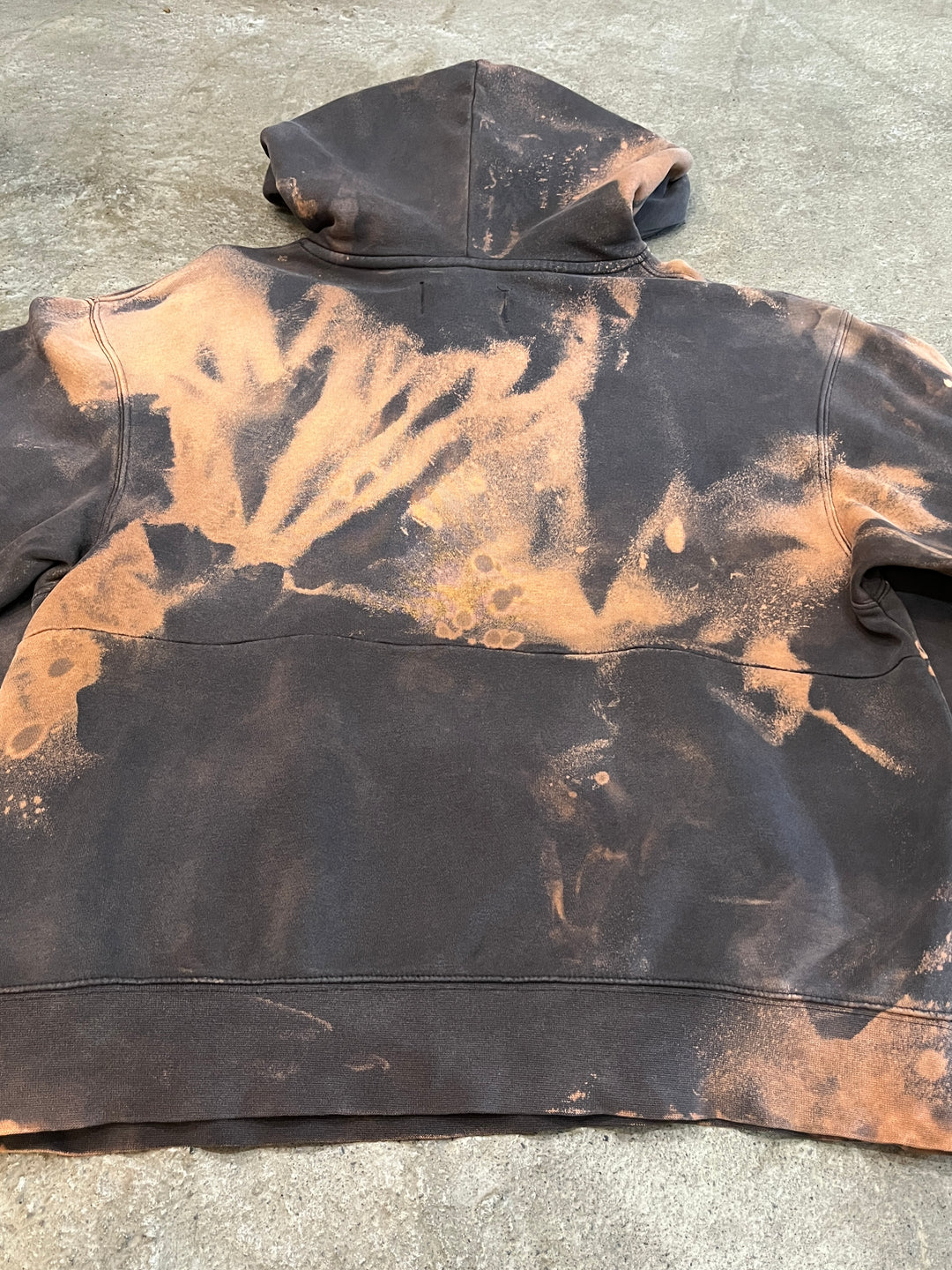 "Jordan" bleach dyed sweat hoodie
