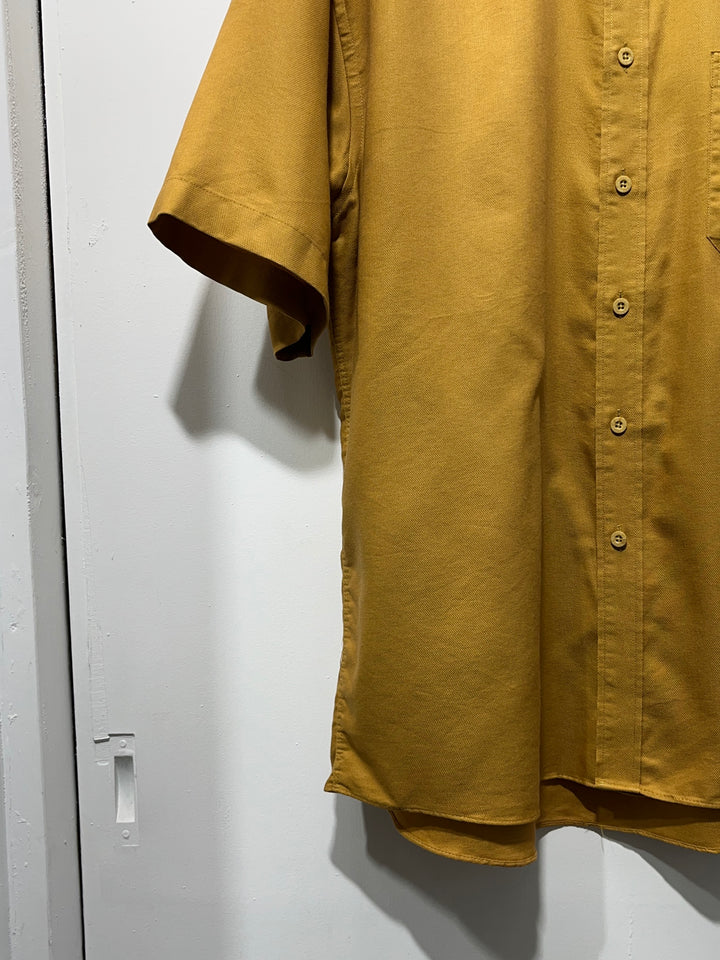 1990s "GIVENCHY" brown s/s shirt