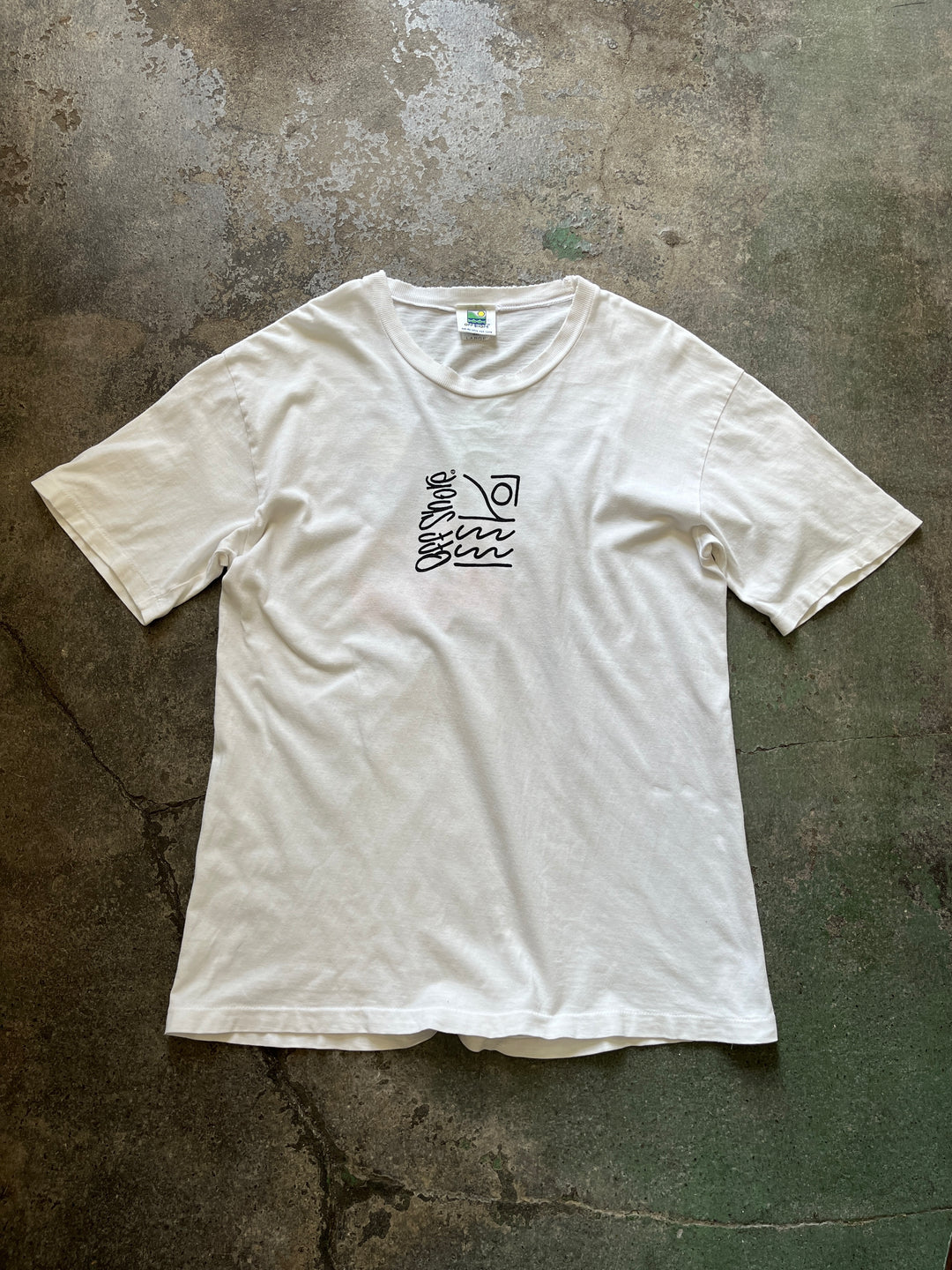 1990s "OFF SHORE" graphic T-shirt