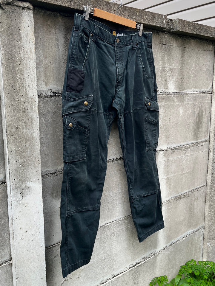 2000s "Carhartt" black cargo pants 34×30