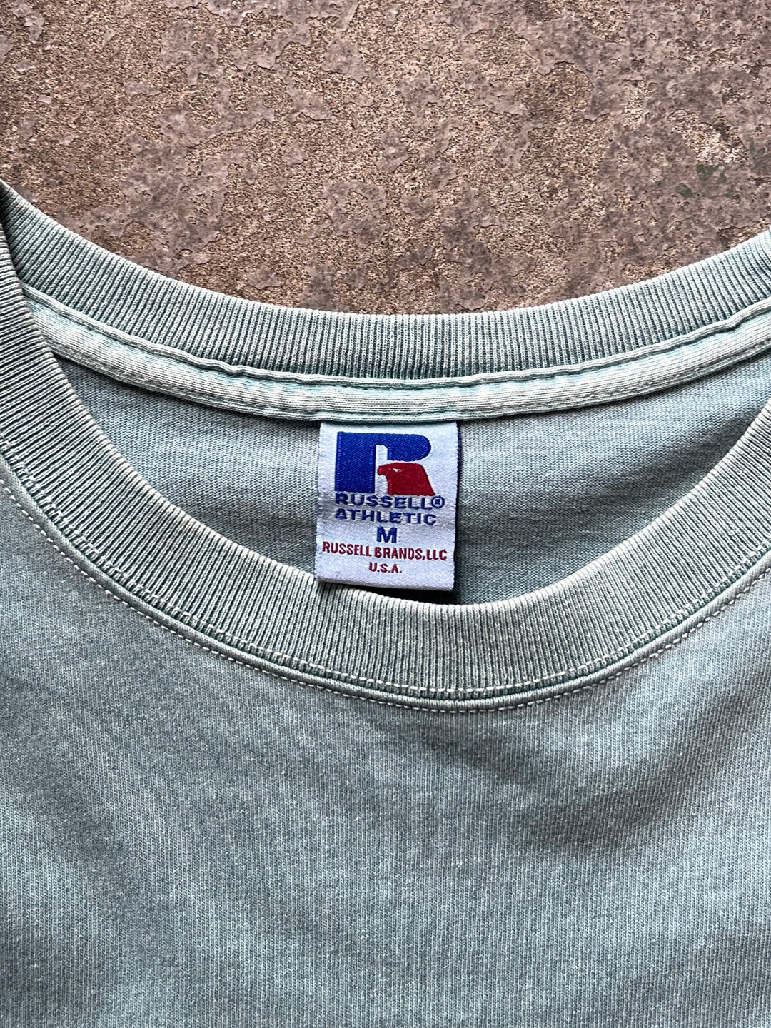 2000s "RUSSEL ATHLETIC" garment dye pocket T-shirt