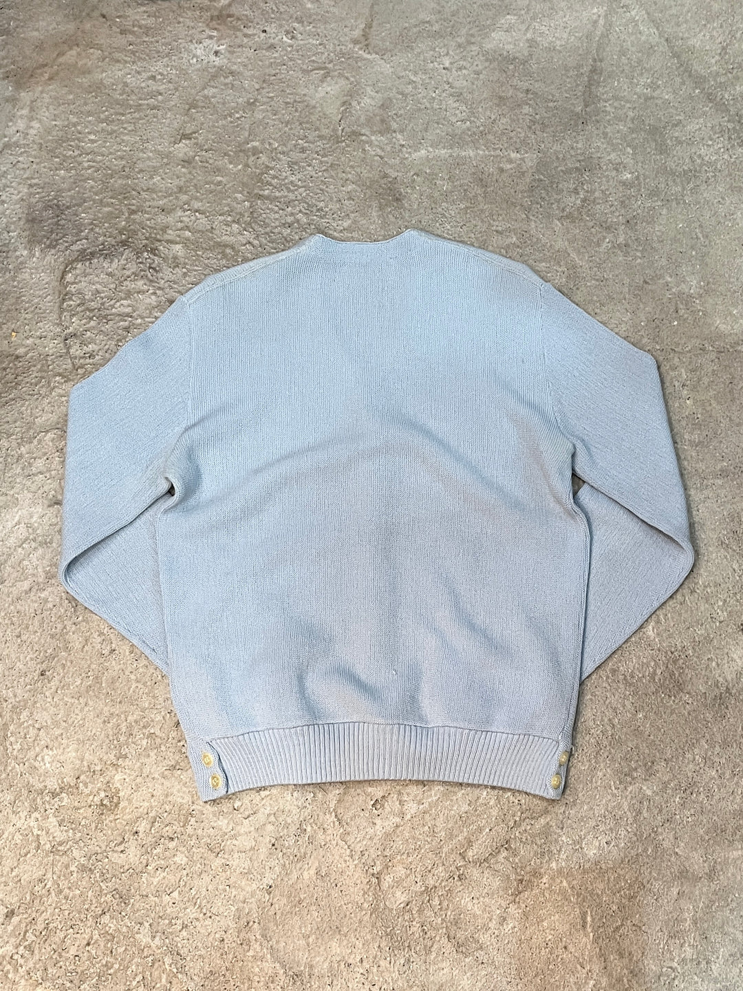 1960s "Catalina" pale blue knit cardigan