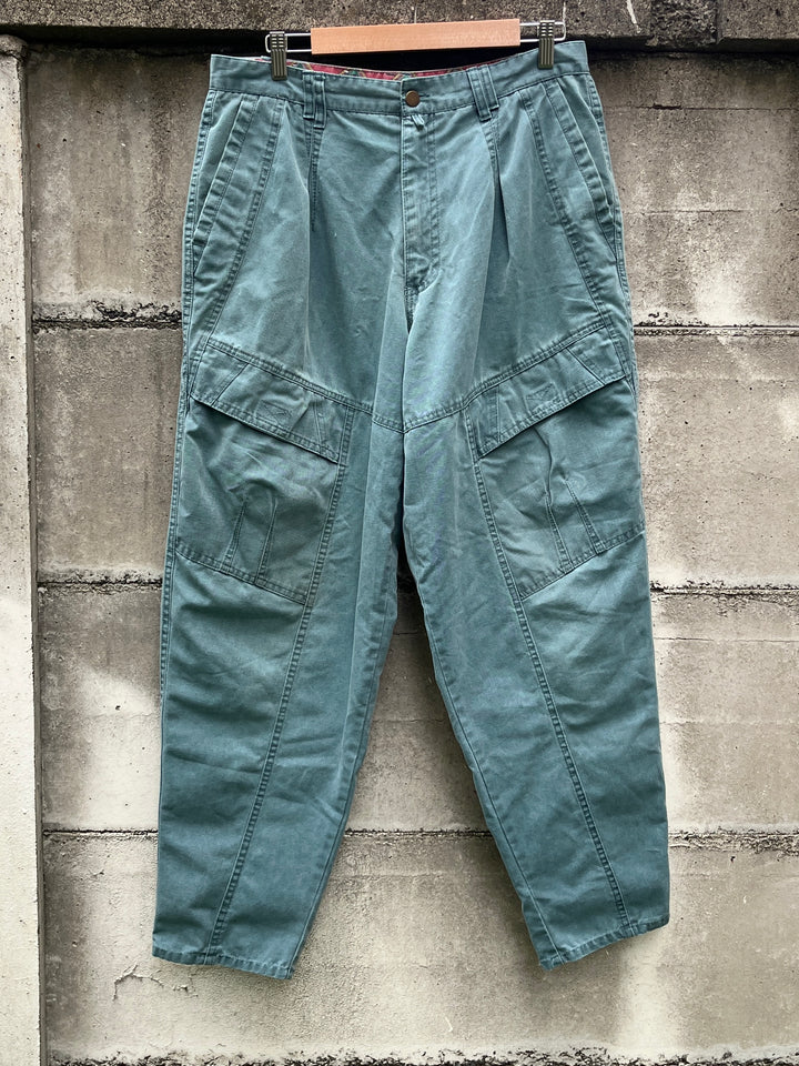 1980s "Bugle Boy" pleated cargo pants