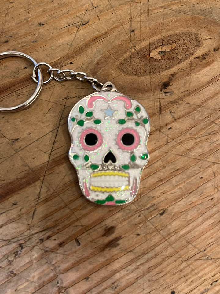 Dia de los Muertos Calavera keychain