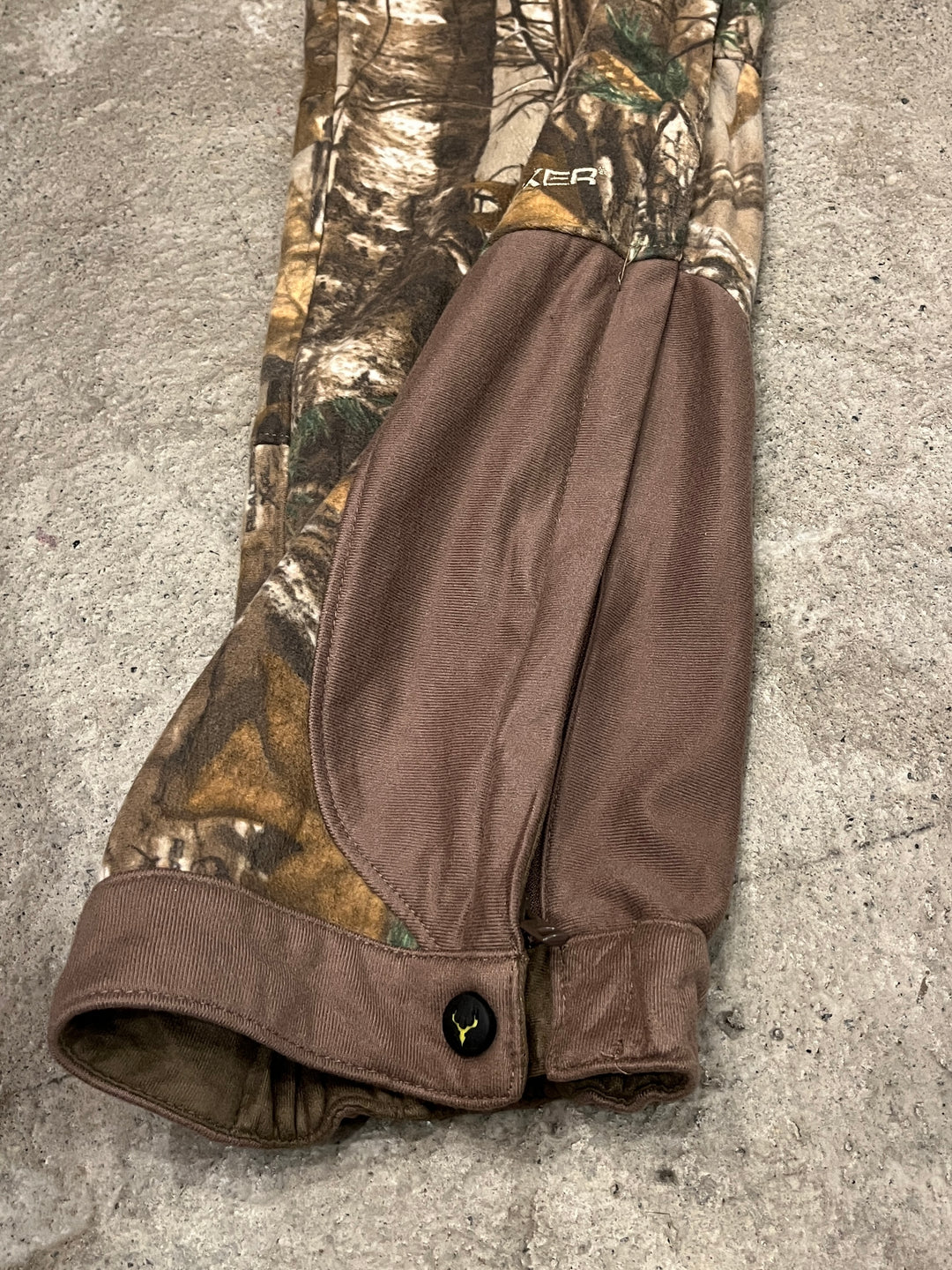 real tree camouflage pattern fleece cargo pants