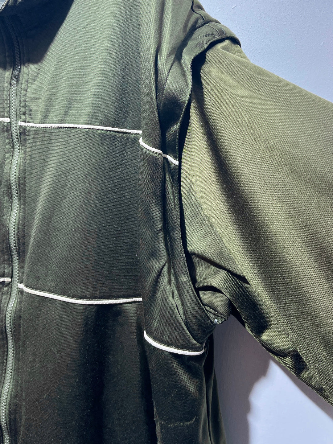 1990s olive × black reversible 3way track jacket