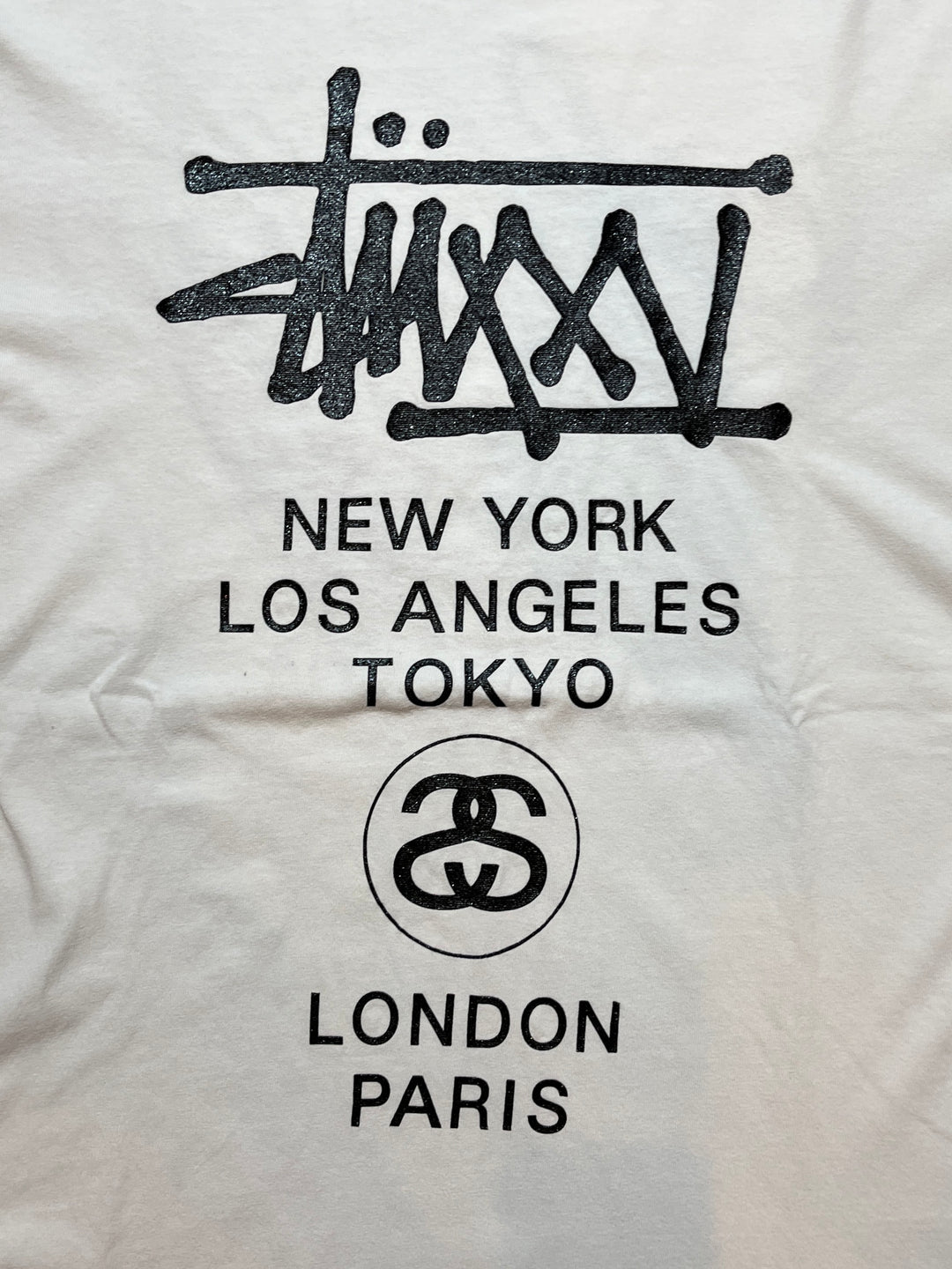 2000s "Stussy" 25th anniversary  T-shirt