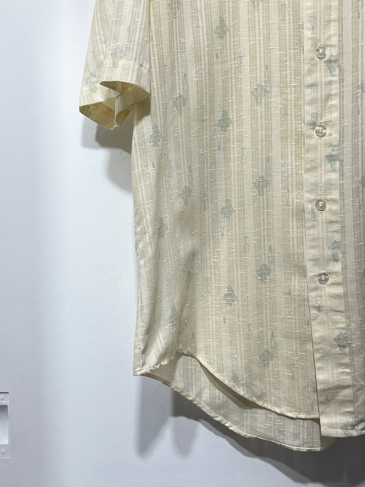 1970s USA made "Manhattan" winery pattern s/s shirt
