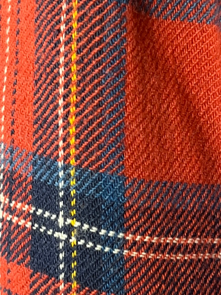 1940s "LaPLaya Marlbolo" tartan flannel shirt