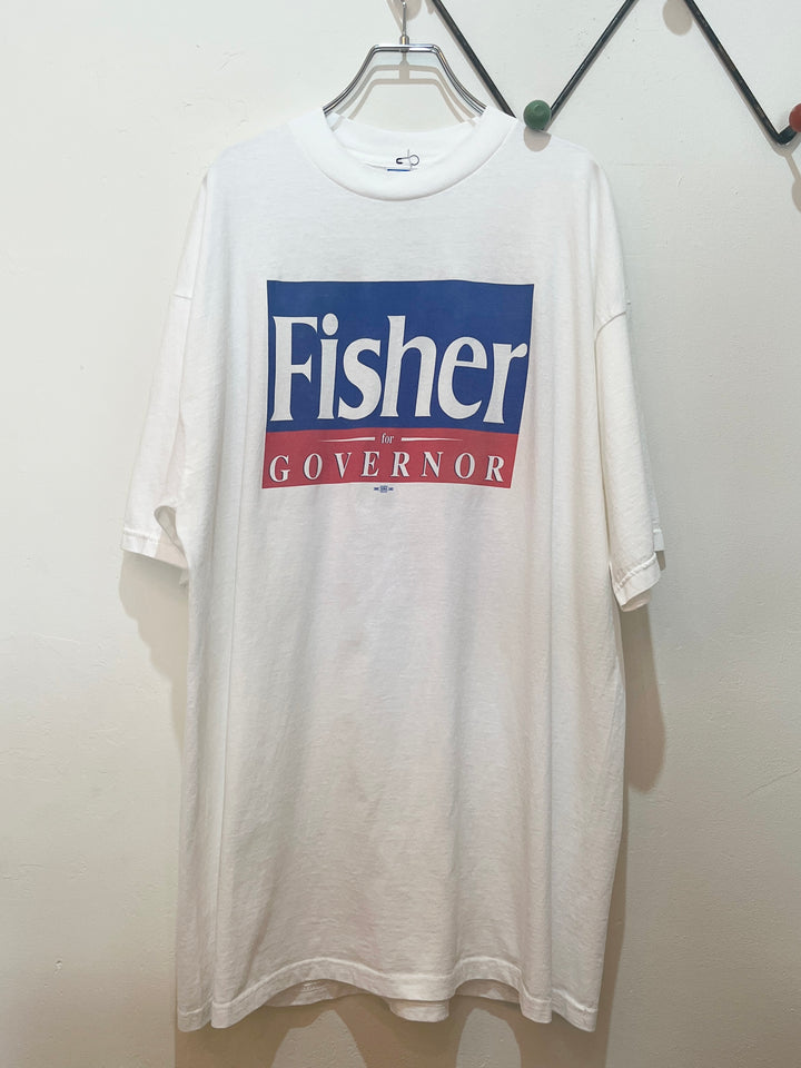 1990s USA made Fisher Governor T-shirt