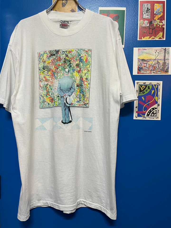 1990s "Norman Rockwell" art T-shirt deadstock