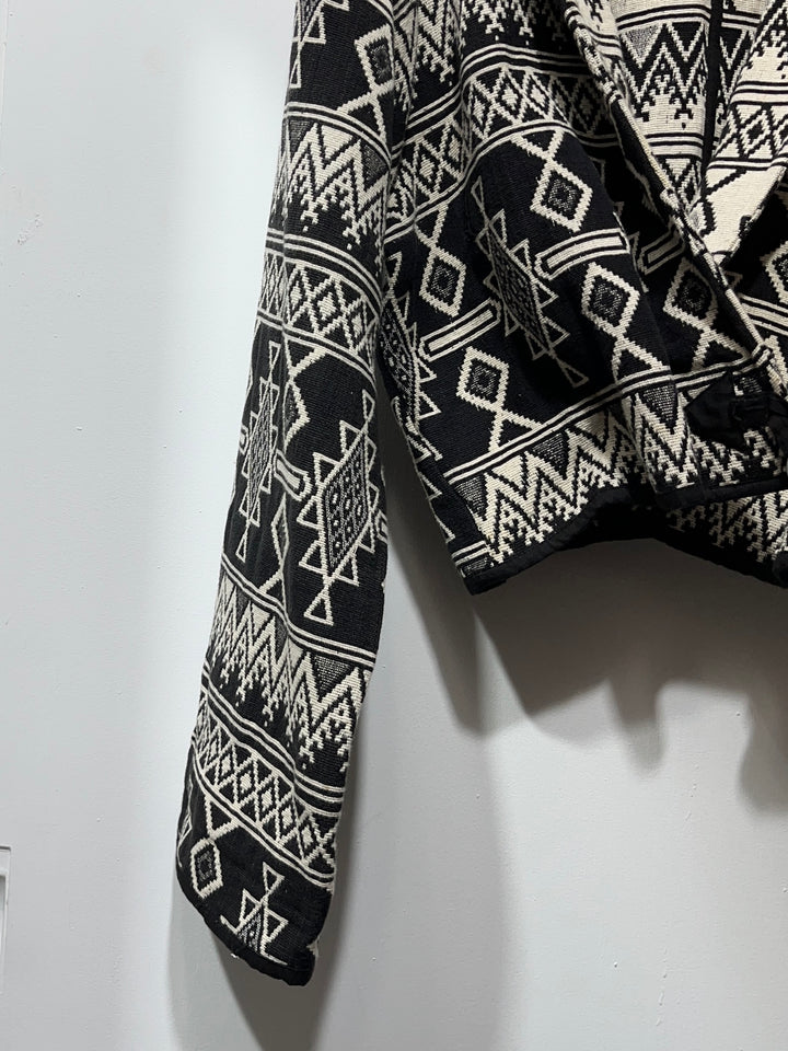 1990s native jacquard bolero jacket
