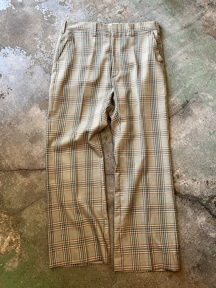 1970s "HAGGER" checkered flare slacks