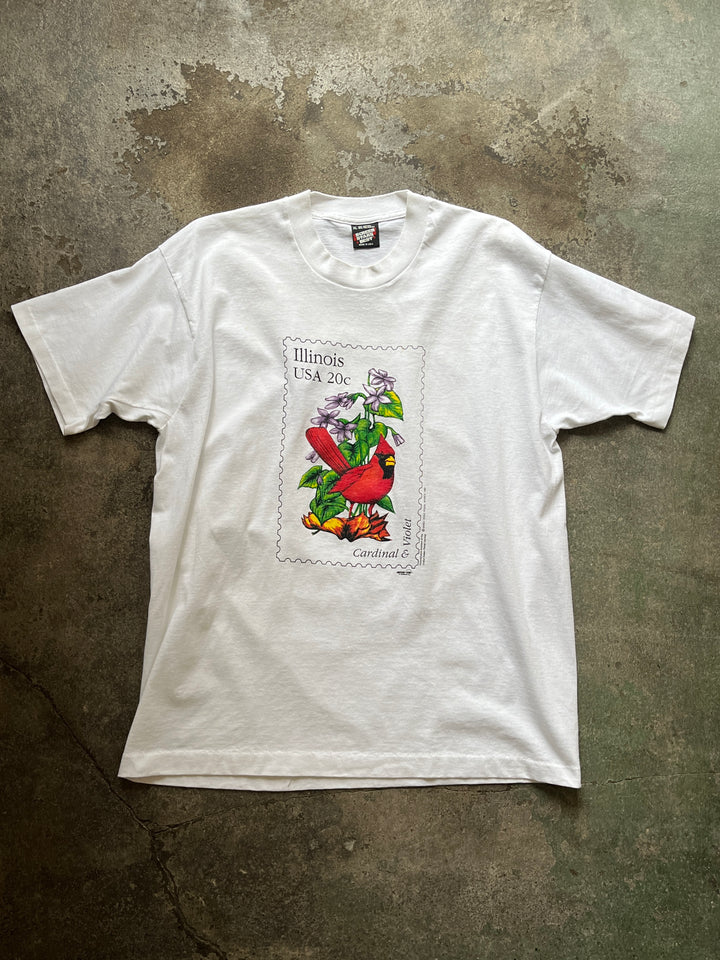 1990s USA made Illinois state stamp graphic T-shirt