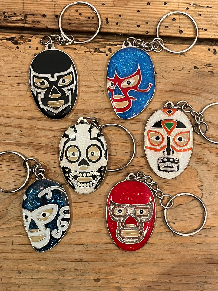 Lucha Libre mask keychain