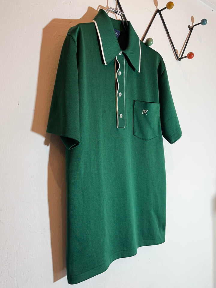1970s USA made "ROBERT BRUCE Arnold palmer" deep green s/s polo