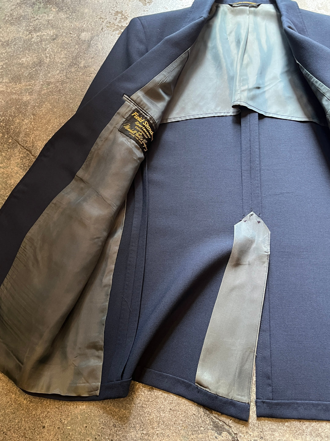 1960-70s navy blazer jacket