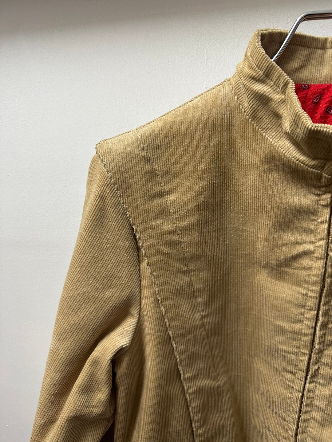 1980-90s USA made pleats design corduroy short jacket