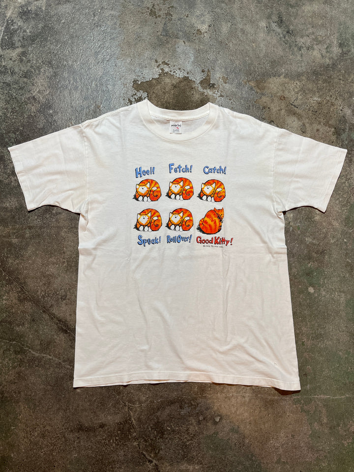 1990s USA made funny cat graphic T-shirt