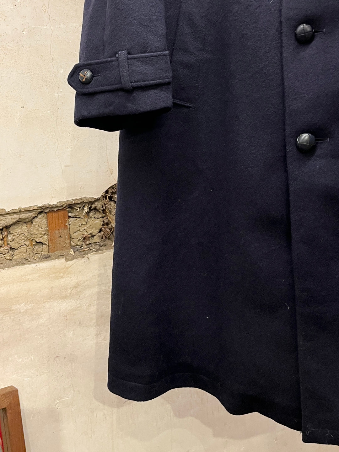 1980-90s Austrian made navy loden wool coat
